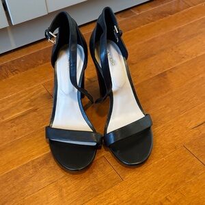 Aldo Elegant Black Strap Heels